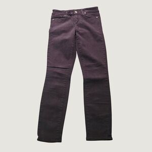PAIGE Verdugo Ankle Jeans Women 26 Purple Excellent Skinny Stretch